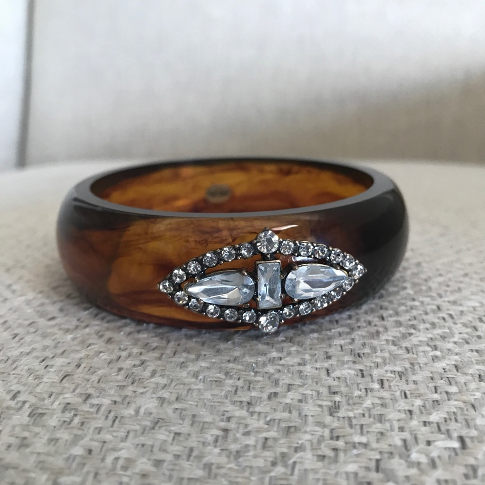 J. Crew x Lulu Frost Crystal Tortoise Shell Cuff
